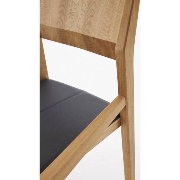 Chaise de salle  manger Arcos - Couleur optionnelle du cadre et du rembourrage