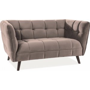 Renae 2-sits soffa - Beige sammet