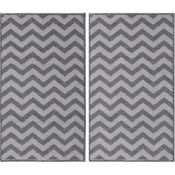 Como matta 110 x 60 cm - Grå/mörkgrå Como matta 110 x 60 cm - Grå/mörkgrå