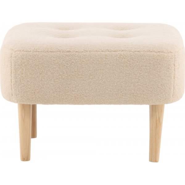 Salina sittpuff - Vit fleece Salina sittpuff - Vit fleece