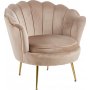 Ftlj i mrk beige sammet/mssing - Kingsley