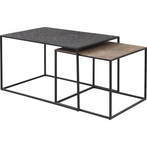 Soho satsbord 90x60 | 55x55 cm - Rough metallic/koppar