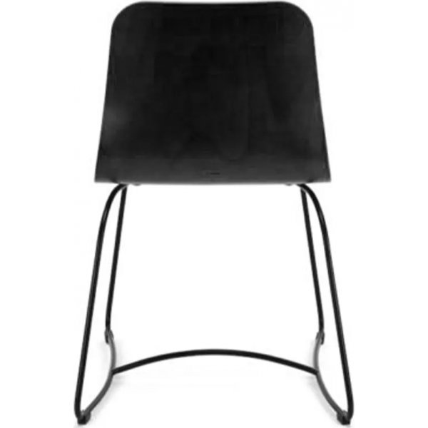 Chaise de salle  manger Hips avec base en mtal - Couleur de sige en option