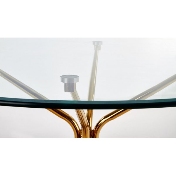 Capo ronde eettafel met gouden poten 110 cm