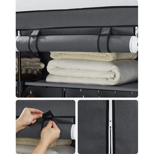 Armoire Joshua 140 x 174 cm - Gris Armoire Joshua 140 x 174 cm - Gris