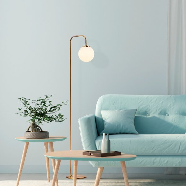 Lampadaire Viran 10955 - Vintage/blanc