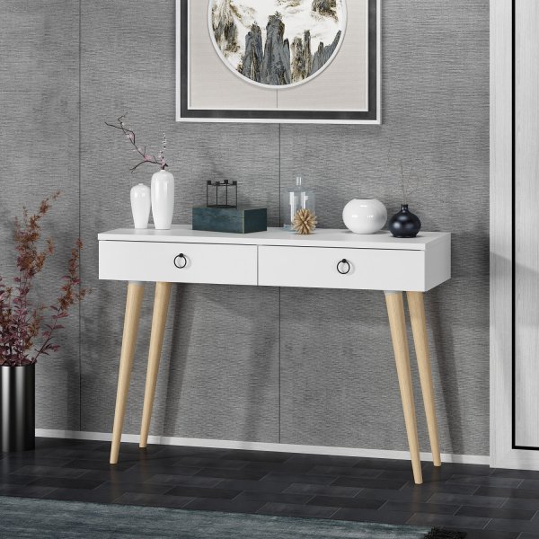 Arden avlastningsbord 72/100 x 35 cm - Vit Arden avlastningsbord 72/100 x 35 cm - Vit