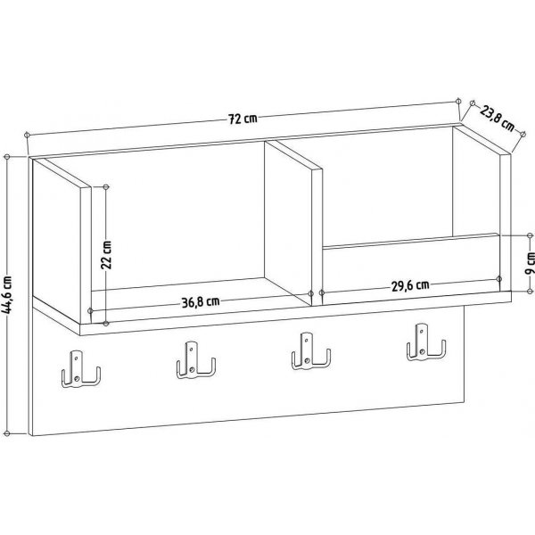 Samuel klädhängare - Antracit Samuel klädhängare - Antracit