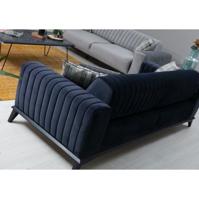 Lisa 3-sits soffa - Marinbl