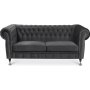 2,5-sits chesterfieldsoffa mrkgr - Cambridge deluxe
