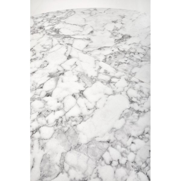 Table à manger Nastro 100-250 cm - Marbre blanc/noir Table à manger Nastro 100-250 cm - Marbre blanc/noir