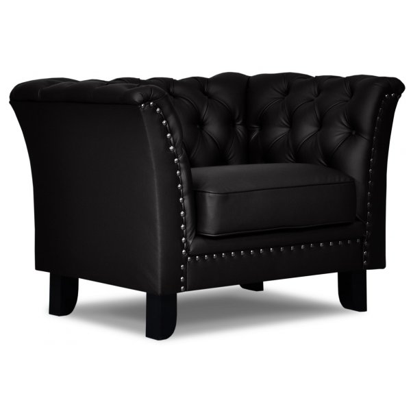 Chester Bridge f�t�lj - Svart (PU)