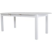 Milan ovalt matbord 160-206 cm - Vit Milan ovalt matbord 160-206 cm - Vit