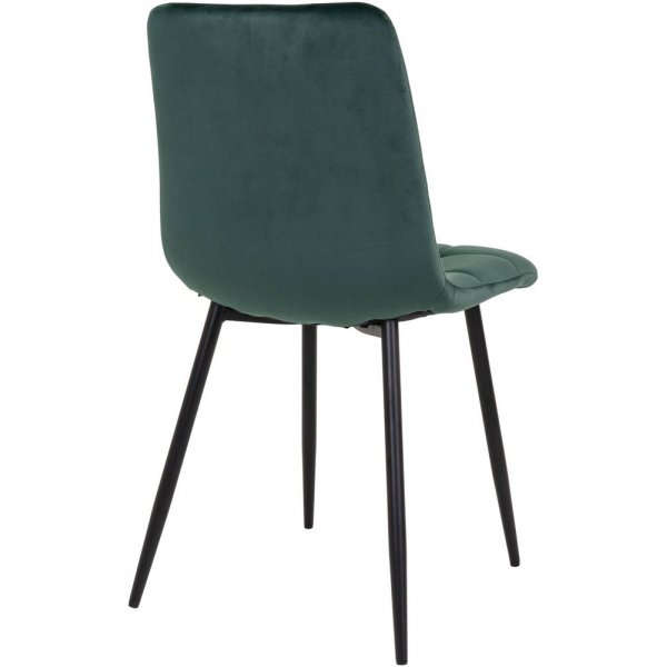 Chaise de salle  manger Middelfart - Vert fonc/noir