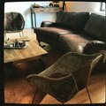 Stor, härlig väldigt snyggt tyg. Ser ut att kosta väldigt mycket mer än vad den gör Howard Vintage 4-sits svängd soffmodell - Vintage