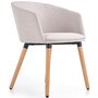 Vester matstol - Beige (Tyg) / Tr