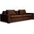 Gabby 4-sits soffa brun sammet