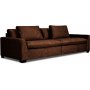 Gabby 4-sits soffa brun sammet