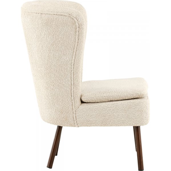 Fauteuil Hlls - Beige/noyer