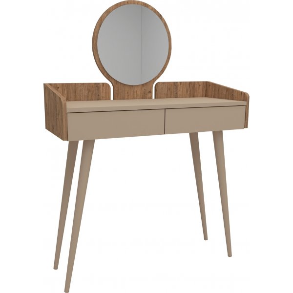 Trucco sminkbord 134 x 37 cm - Furu/beige