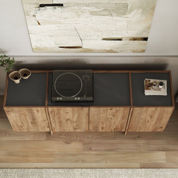 Sideboard Dromma 180 cm - Atlantic Pine/Antracit