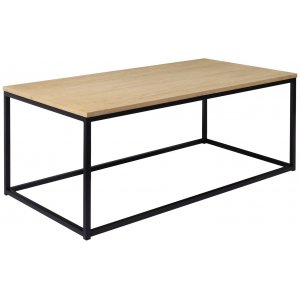 Table basse Natalie 120x60 - Placage chne pigment blanc