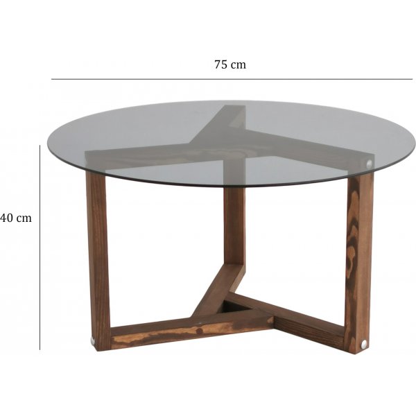 Miro soffbord Ø75 cm - Fume Miro soffbord Ø75 cm - Fume