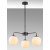 Viran taklampa 11005 - Svart/vit