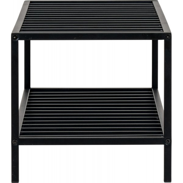 Étagère à chaussures blanche - Noir Étagère à chaussures blanche - Noir