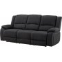 Singapore 3-sits reclinersoffa - Svart