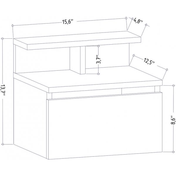 Chevet Alice - Chêne Chevet Alice - Chêne