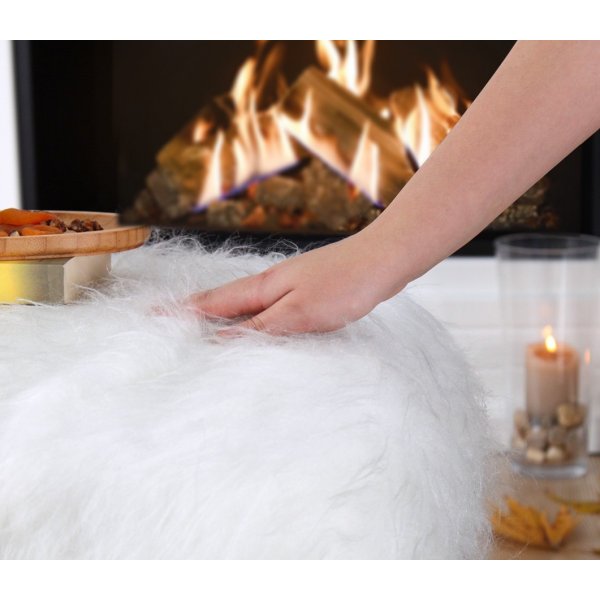 Deer sittpuff - Vit Deer sittpuff - Vit