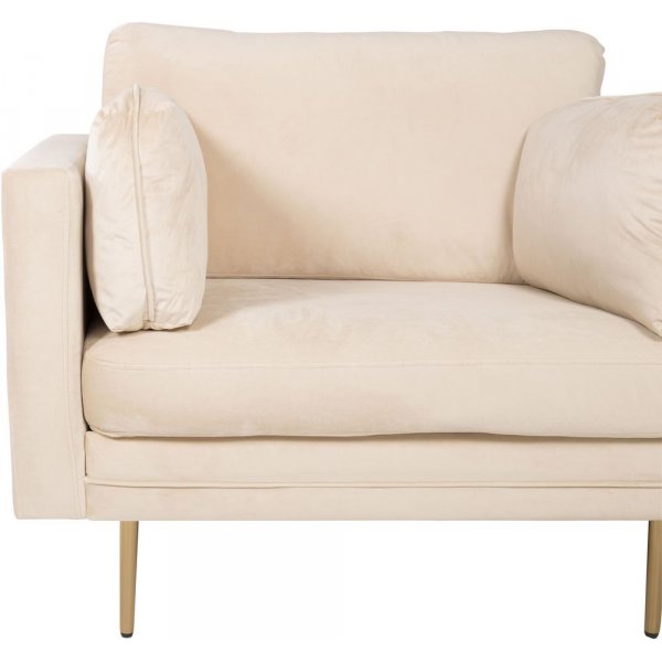 Savanna fåtölj - Beige (sammet)/mässing Savanna fåtölj - Beige (sammet)/mässing