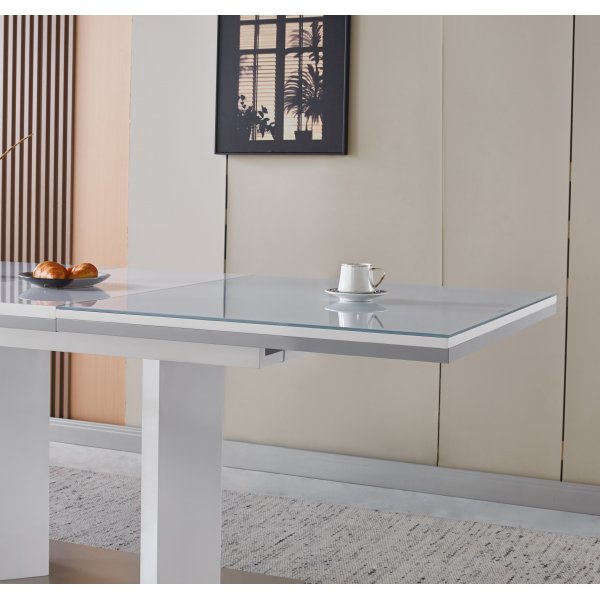 Colombia matbord frlngningbart 160-200 cm - Vit