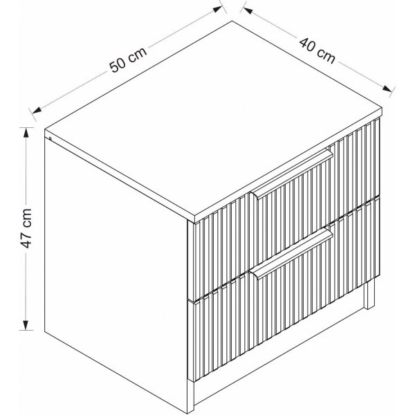 Cikani sängbord - Antracit Cikani sängbord - Antracit
