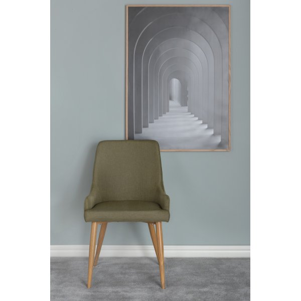 Paradis matstol - Grön/ek Paradis matstol - Grön/ek