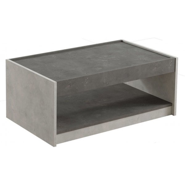 Luvio soffbord 16, 93,6x60 cm - Silver/antracit
