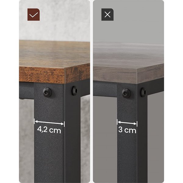 Table basse Anders 106,2 x 60,2 cm - Marron/noir Table basse Anders 106,2 x 60,2 cm - Marron/noir