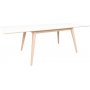 Copenhagen Matbord - Vit/natur - 150/230x95
