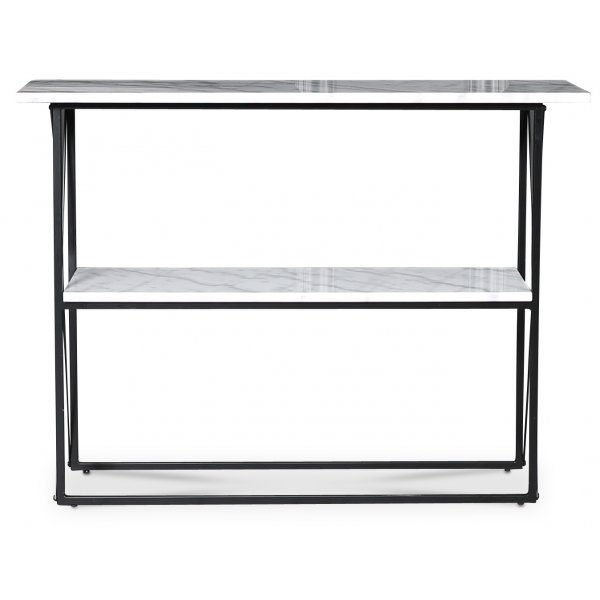Paladium konsolbord 110 x 35 cm - Svart / Äkta ljus marmor Paladium konsolbord 110 x 35 cm - Svart / Äkta ljus marmor