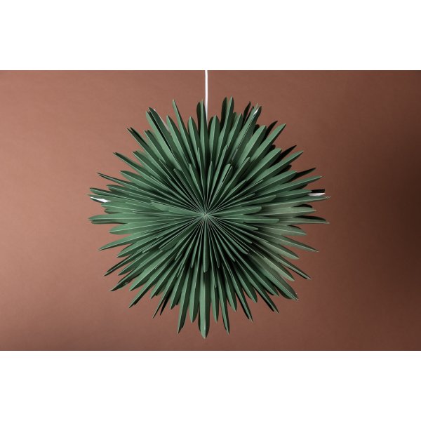 Slen adventsstjrna 60 cm - Grn/Vit
