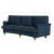 Canap incurv Howard Deluxe de Watford - Bleu + Kit d\\\'entretien des meubles pour textiles