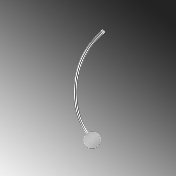 Wolf wandlamp 2 - Chroom