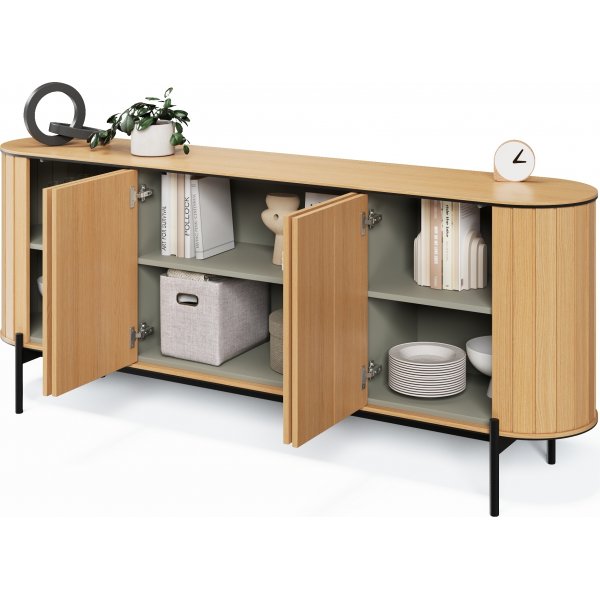 Rotto skänk 200 cm - Vicenza ek/svart Rotto skänk 200 cm - Vicenza ek/svart