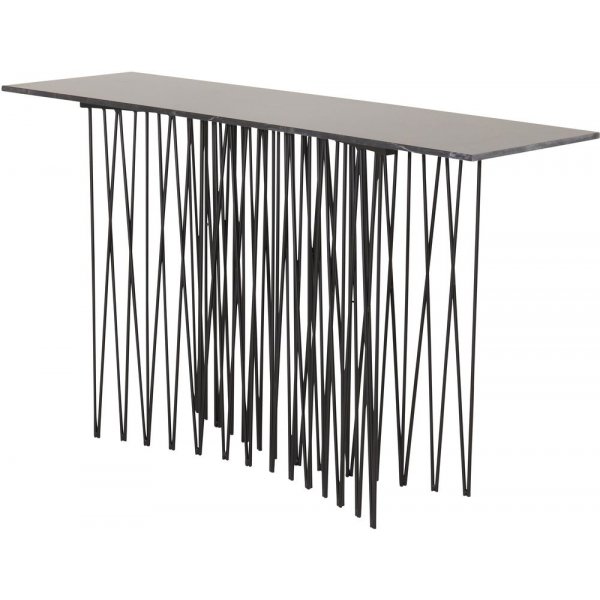 Table console Alborga XL 130 x 37 cm - Noir Table console Alborga XL 130 x 37 cm - Noir