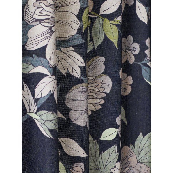 Rideau Kristin Lot de 2 2 x 140 x 250 cm - Bleu fonc