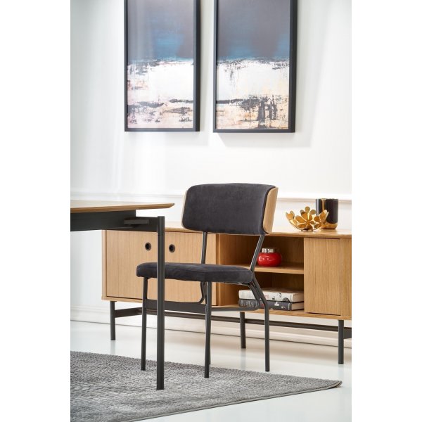 Table  manger Giga 170-250 cm - Chne/noir