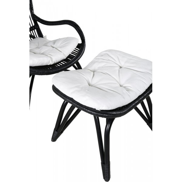 Ella fåtölj - Svart/Offwhite Ella fåtölj - Svart/Offwhite