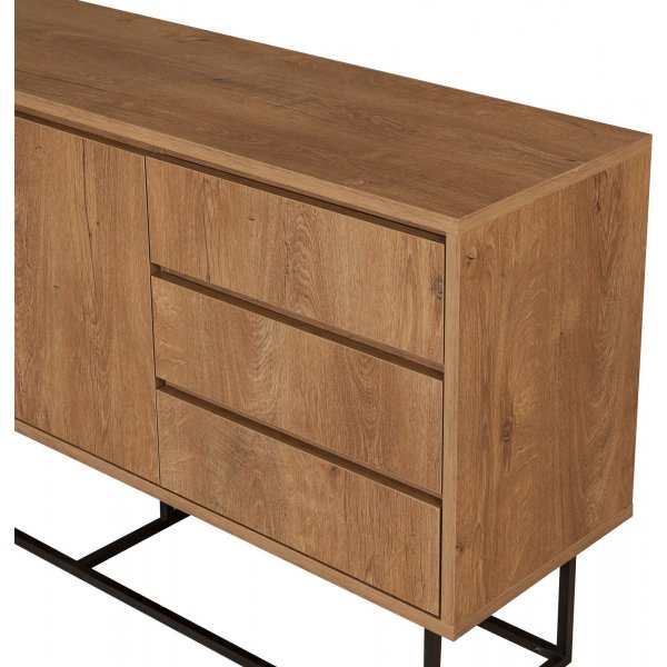 Dressoir Ruba in notenhout - 140 cm + Meubelpoten