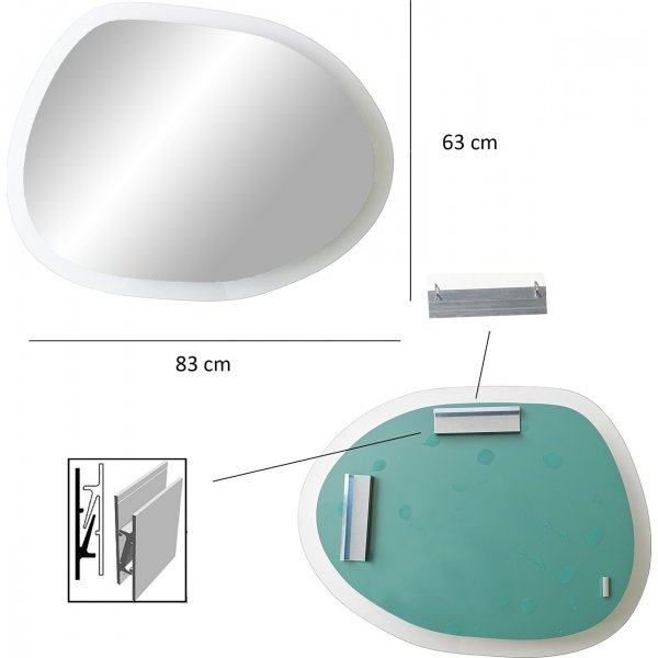 Miroir Aqua Gusto - Transparent